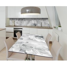 Наклейка 3Д вінілова на стіл Zatarga «Чорно-біла чарівність» 600х1200 мм (Z184146st)