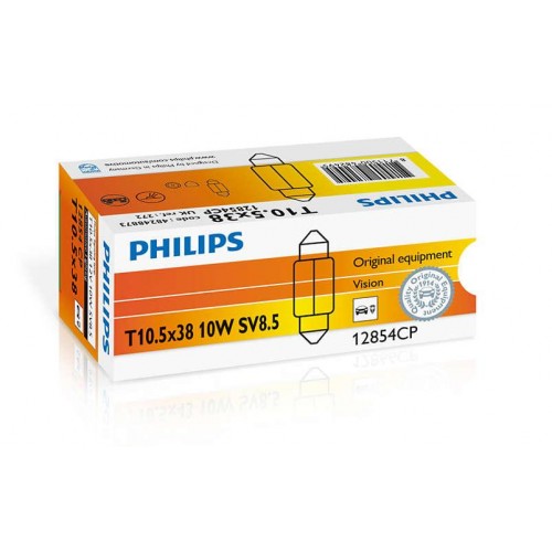 Автолампа ук. PHILIPS 12854CP C10WX38mm 12V 10W SV8,5 в інтернет супермаркеті PbayMarket!