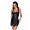 Бебі-дол з еко-шкіри та мережива Loona Chemise black S/M - Passion в інтернет супермаркеті PbayMarket!