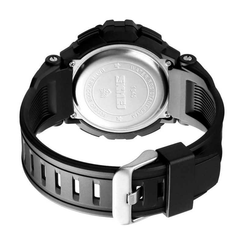 Чоловічий наручний годинник Skmei 1545 Чорний