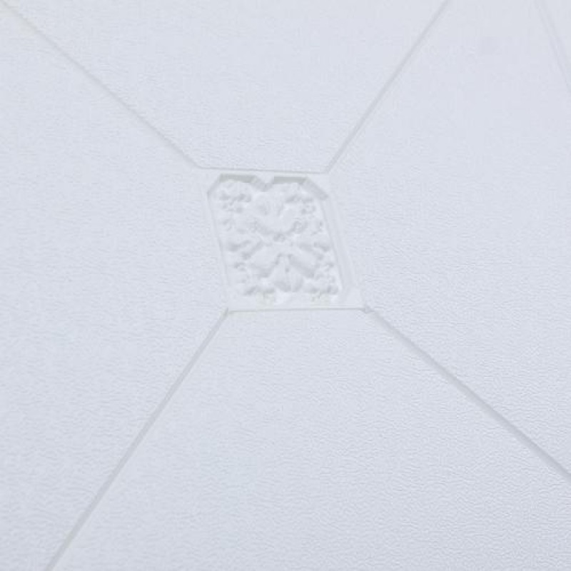 Самоклеюча 3D панель 3D Loft Піраміда 700x700x4.5 мм Білий (195)