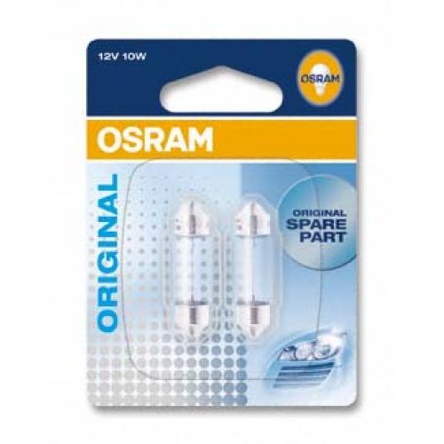 Автолампа ук. OSRAM 6438-02B C5W 28mm 12V SV8.5-8 10X2 Blister в інтернет супермаркеті PbayMarket!