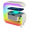 Настільна смарт лампа G-Smart Light HM-G3 RGB з бездротовою зарядкою та Bluetooth колонкою 15W White (3_04502)
