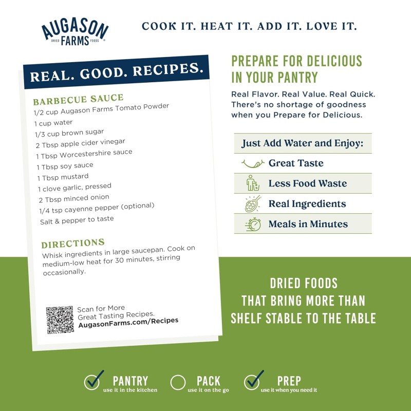 Томатна паста сублімована з великим терміном придатності 25 років Augason Farms, 329 порцій