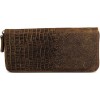 Чоловічий клатч Vintage 14462 шкіра під крокодила Коричневий, Коричневий