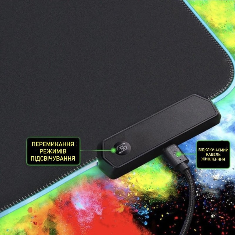 Геймерський килимок для мишки Sky з RGB-підсвічуванням на 360 ° ROG GM 800x300x4mm (F - A9 - 02)