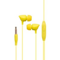 Дротові навушники вакумні з мікрофоном Celebrat 3.5 mm G7 Comfortable wearing 1.2 m Yellow Дротові навушники вакумні з мікрофоном Celebrat 3.5 mm G7 Comfortable wearing 1.2 m Yellow