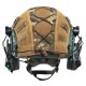 Комплект шолом FAST Team Wendy Helmet NIJ IIIA/навушники Earmor M32H MOD3/кавер M Мультикам
