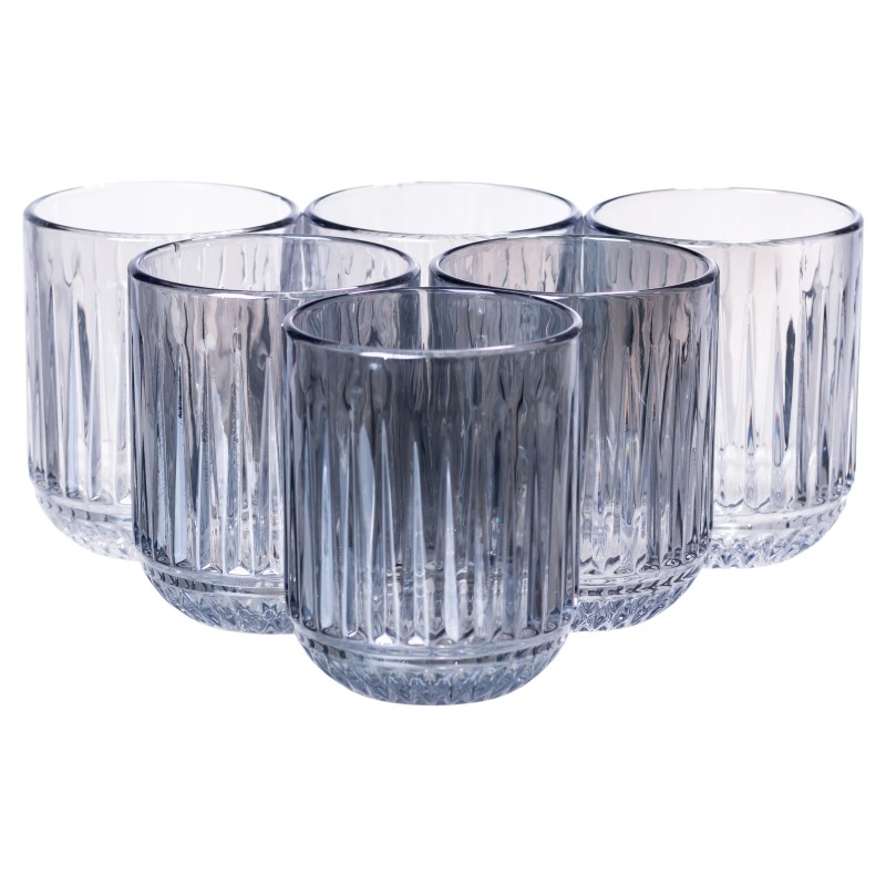 Набір склянок YIWU 250 мл Блакитний 6 шт (HP-19-69)