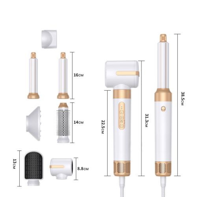 Стайлер для волосся Inspire WT-626-B 7в1 Біло-золотий