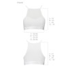 Спортивний топ з прозорою вставкою Passion PS006 TOP white, size S в інтернет супермаркеті PbayMarket!