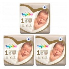 Підгузники Lupilu Premium New born Розмір 1, Вага 2-5 кг, 78 шт (3 упаковки)