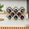 Підставка для пляшок вина Adore Décor Прованс 43х29х15 см Чорний