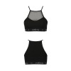 Спортивний топ з прозорою вставкою Passion PS006 TOP black, size L в інтернет супермаркеті PbayMarket!