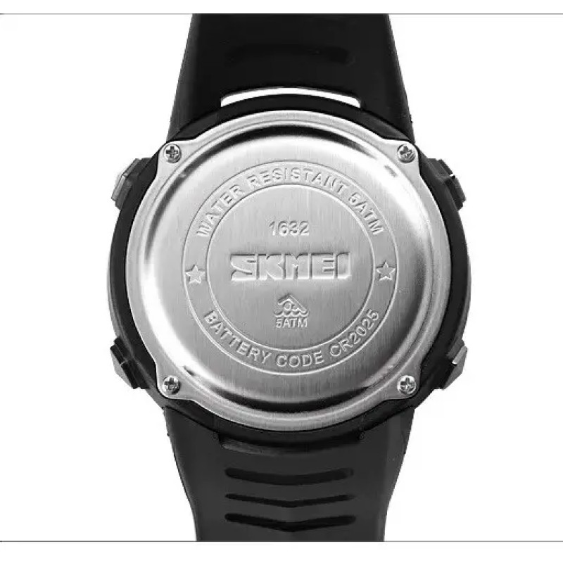 Чоловічий спортивний годинник Skmei 1632 Чорний (1931066973)