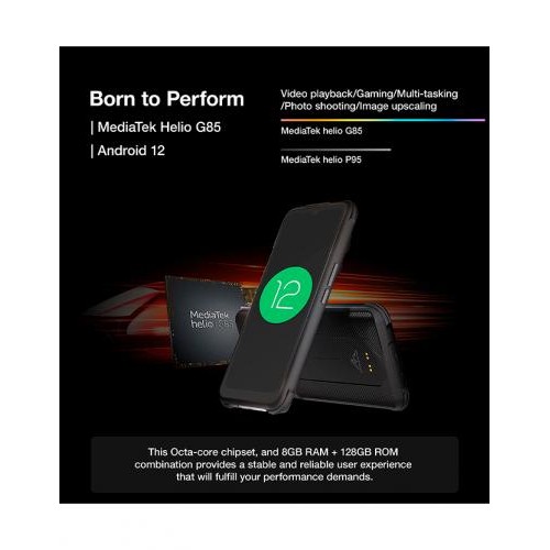 Захищений смартфон AGM H5 6/128gb black IP68 динамік 109 Дб.7000 мАч. . в інтернет супермаркеті PbayMarket!