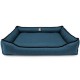Лежак ліжко для собак всіх порід EGO Bosyak Рогожка L 90x75 Синій (спальне місце для великих собак)