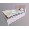 Ліжко двоспальне BNB Arabela Comfort 160 x 190 см Simple З підйомним механізмом та нішою для білизни Рожевий