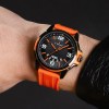 Наручний годинник чоловічий NaviForce Young Orange Чорний (3492)