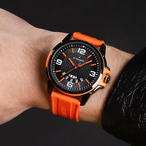Наручний годинник чоловічий NaviForce Young Orange Чорний (3492) Наручний годинник чоловічий NaviForce Young Orange Чорний (3492)