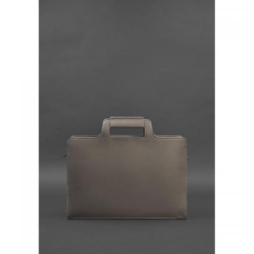 Жіноча шкіряна сумка для ноутбука та документів BlankNote 15 Brown-Beige (BN-BAG-36-beige)