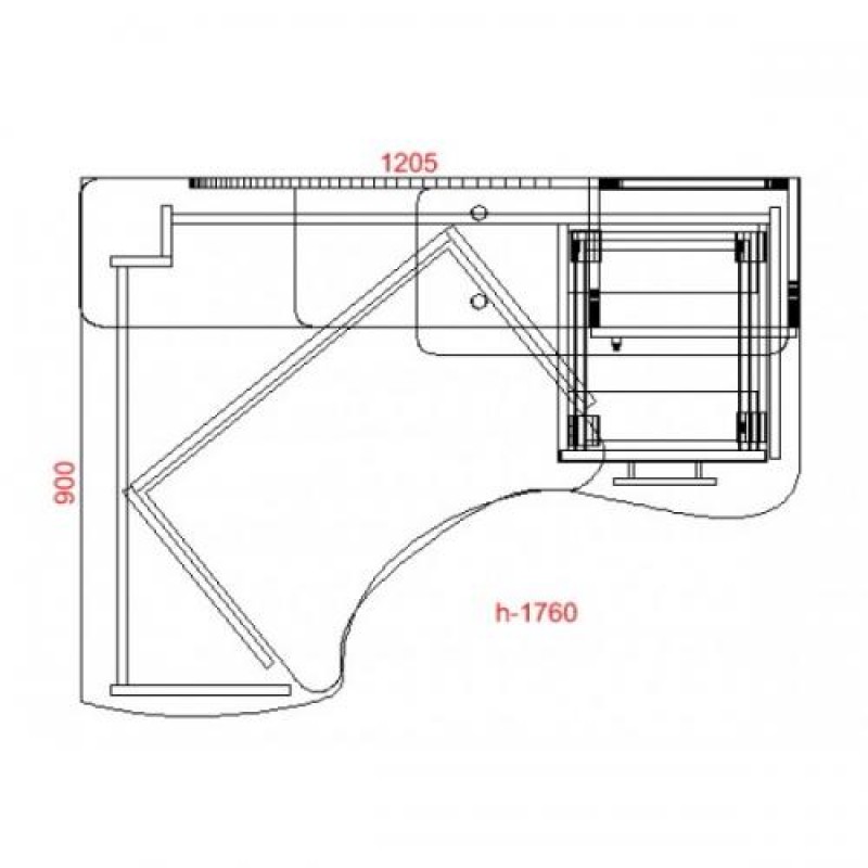 Комп'ютерний стіл кутовий Тиса СК-23 Венге - Дуб молочний
