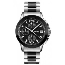 Чоловічий годинник Skmei 9126 з хронографом Черний