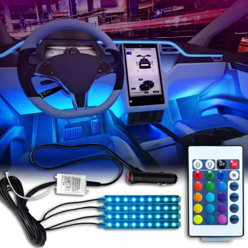 Світлодіодна стрічка для авто Inspire LED-48 Led bead Чорний