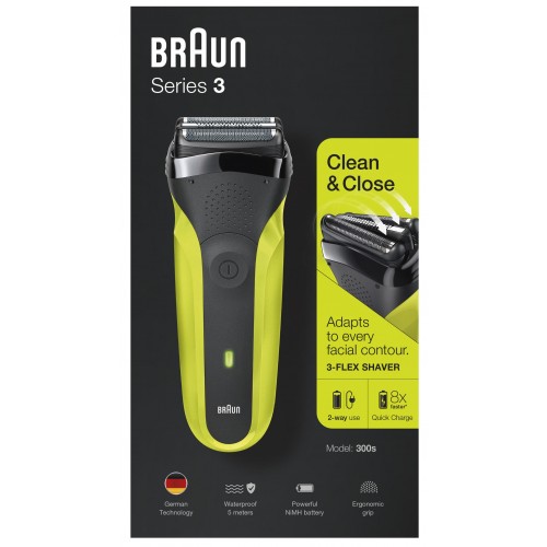 Електробритва Braun Series 3 300s Black/Green (6587835)
