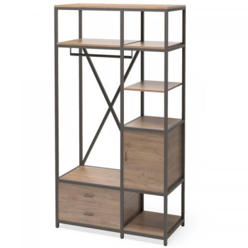 Шафа для зберігання в стилі Loft NS-2256 2550x1330x600 мм Черный