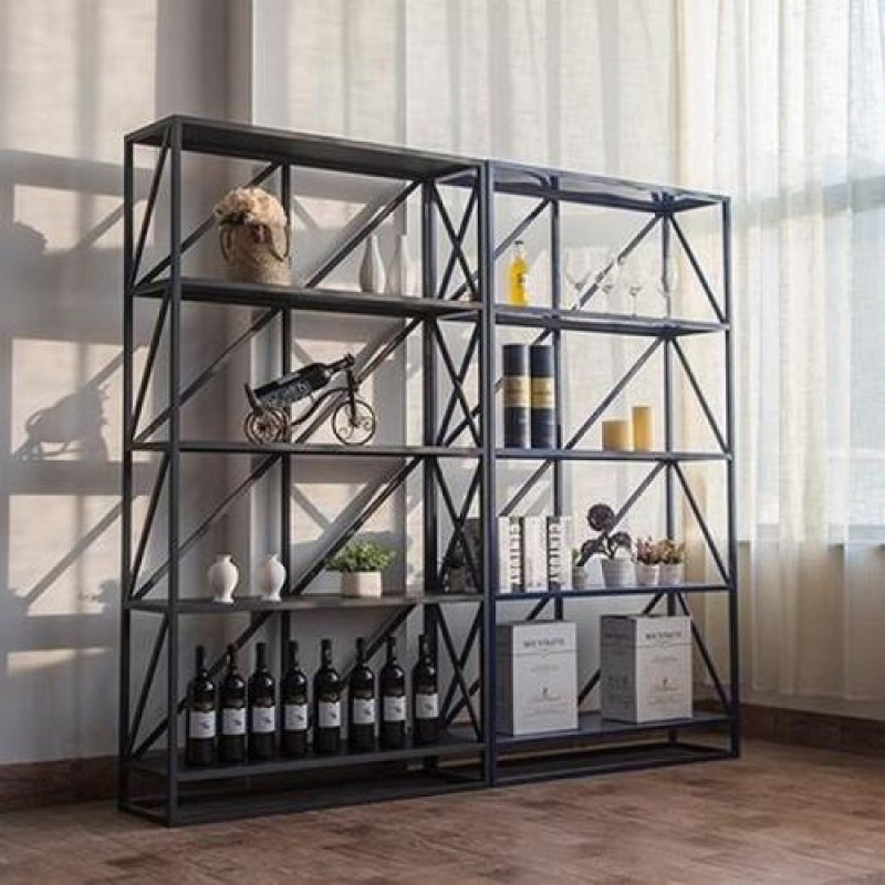 Стелаж для зберігання в стилі Loft NS-1695 1830x1000x300 мм Черный