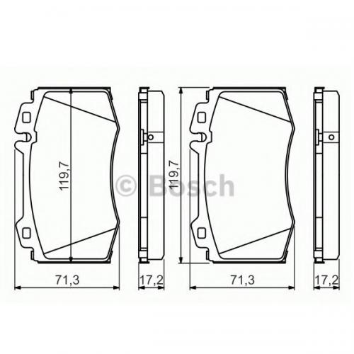 Колодки гальмівні Bosch дискові передні MERCEDES C30CDi AMG/C32 AMG/C320/C350/C55 AM 0986494576 в інтернет супермаркеті PbayMarket!