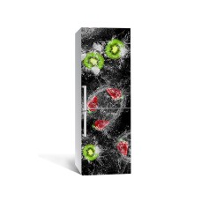 Наклейка на холодильник Zatarga «Фруктовий сплеск» 650х2000 мм вінілова 3Д наклейка декор на кухню