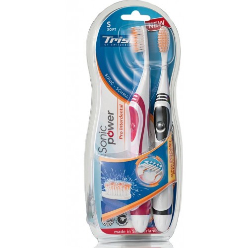 Електричні зубні щітки 2 шт Trisa Duo SonicPower Akku Pro 4667.0210 (4199) в інтернет супермаркеті PbayMarket!
