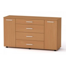 Комод для речей Компанит 1-3-2 130х38х73 см Бук