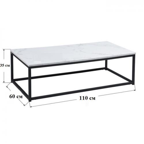 Журнальний, кавовий столик GoodsMetall у стилі Лофт 1100х600х350 ЖС120 Журнальний, кавовий столик GoodsMetall у стилі Лофт 1100х600х350 ЖС120