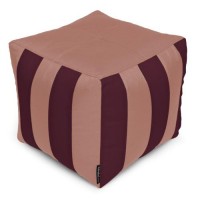 Пуф Кубик Смугастий Оксфорд 40х40 Студія комфорту Кава + Бордова Пуф Кубик Смугастий Оксфорд 40х40 Студія комфорту Кава + Бордова