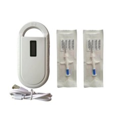 RFID cистема для ідентифікації тварин: зчитувач + 2 мікрочіпа з ін'єктором Faread PT160