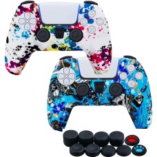 Комплект захисних силіконових чохолів Urban Dreams на контролер PS5 Dualsense для Sony PlayStation 5 + Набір стиків (PIA010)