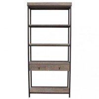 Стелаж для зберігання в стилі Loft NS-1868 2130x1000x400 мм Черный Стелаж для зберігання в стилі Loft NS-1868 2130x1000x400 мм Черный