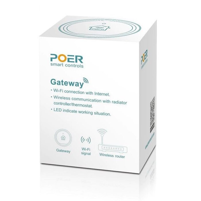Wifi шлюз PTG10 для керування через інтернет термостатами Poer PTC10 / PTC16 / PTV30