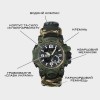 Наручний годинник чоловічий з компасом BESTA Military Темно-зелений (2898)
