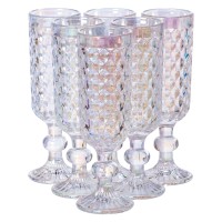 Набір келихів для шампанського YIWU 160 мл Rainbow 6 шт (HP-19-109)