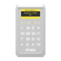 Сенсорная клавиатура Tiras Technologies K-PAD OLED (white) для управления охранной системой Orion NOVA II