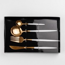 Набір TS Kitchen столових приборів Cutlery set на 1 персону білий (HP96915)