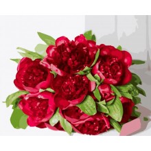 Картина за номерами Art Craft Рубіновий букет 40*50 см Різнокольоровий (12132-AC)