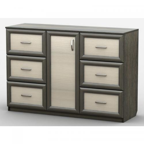 Комод Тиса Мебель АКМ-51 1 Венге Дуб молочний 45x90x140 см Комод Тиса Мебель АКМ-51 1 Венге Дуб молочний 45x90x140 см