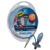 Автолампа PHILIPS 13336MDBVS2 H3 70W 24V PK22s MasterDuty BlueVision