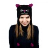 Шапка з вушками Kathmandu Animals Black cat Оно size Чорний (22931) в інтернет супермаркеті PbayMarket!