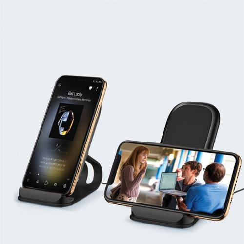 Бездротовий зарядний пристрій ColorWay Wireless Stand 15W Black (CW-CHW31Q-BK) Бездротовий зарядний пристрій ColorWay Wireless Stand 15W Black (CW-CHW31Q-BK)